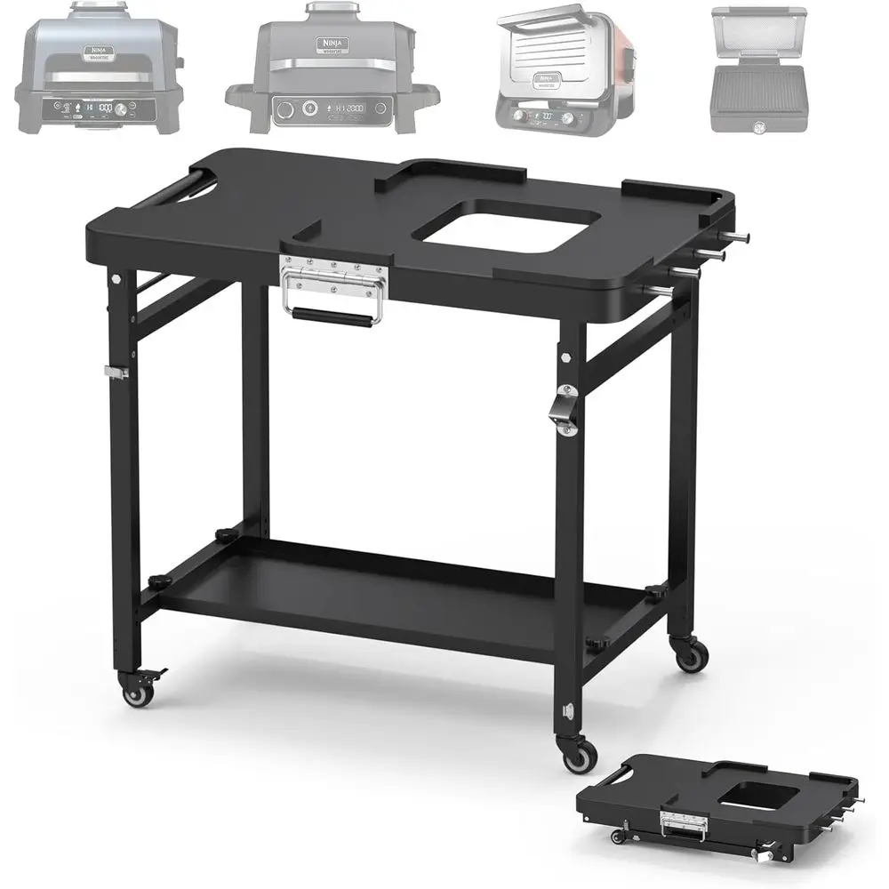 Grill Table or , Grill Stand or Woodire OG700 OG800 OG900 Series & OO101, Portable Outdoor Grill Stand, oldable Cart Table with