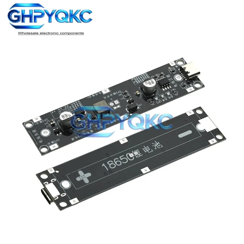 5V 9V 12V Type-C 18650 Lithium Battery Boost Step Up Module UPS Uninterruptible Power Supply Charge Discharge Same Time 1A