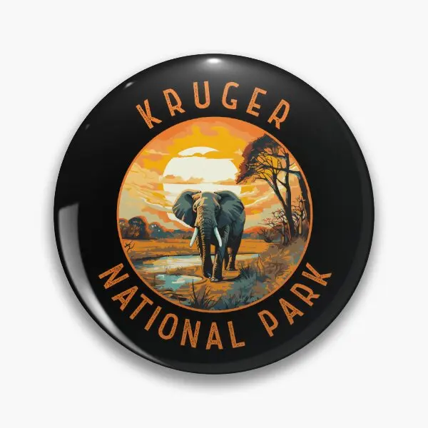 Kruger National Park South Africa Elepha  Soft Button Pin Fashion Jewelry Gift Hat Lapel Pin Badge Decor Metal Cartoon Collar