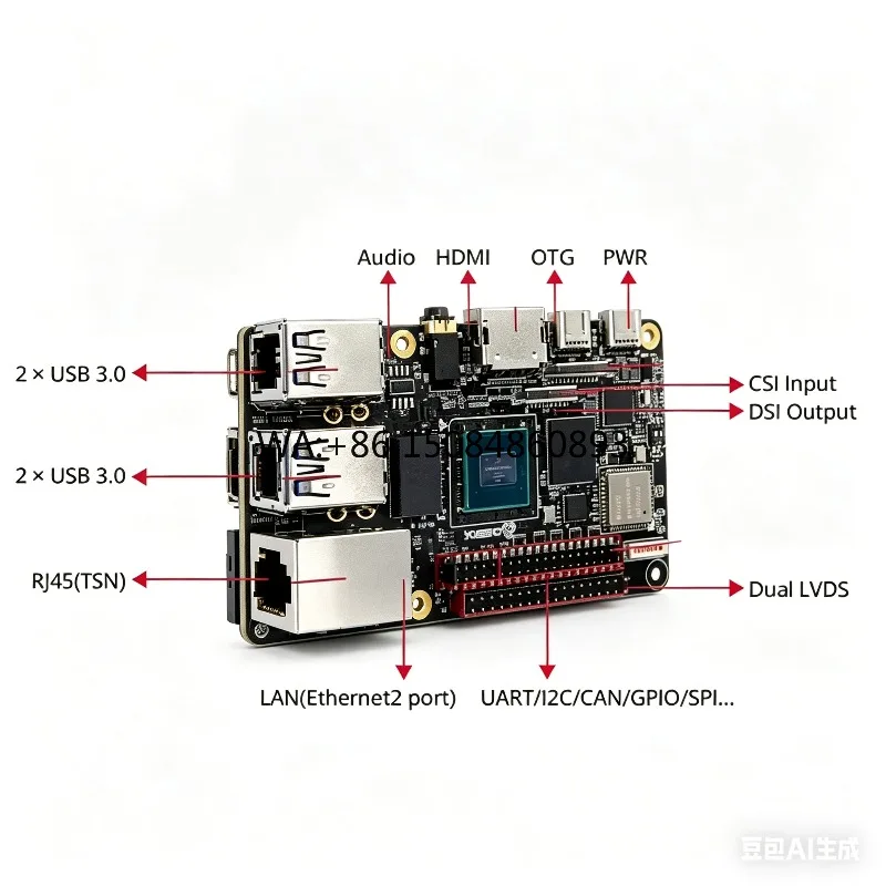 

Industrial Wide Temp Low Power Edge AI Module 2.3TOPS NPU TSN Smart City Grid Power Meter 4GB 256GB
