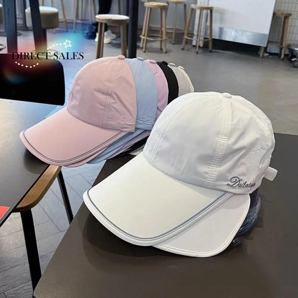 

Wide Brim Sunscreen Baseball Hat UV Protection Sun Protection Retractable Sun Hat Visor Quick Dry Sunscreen Hat Outdoor
