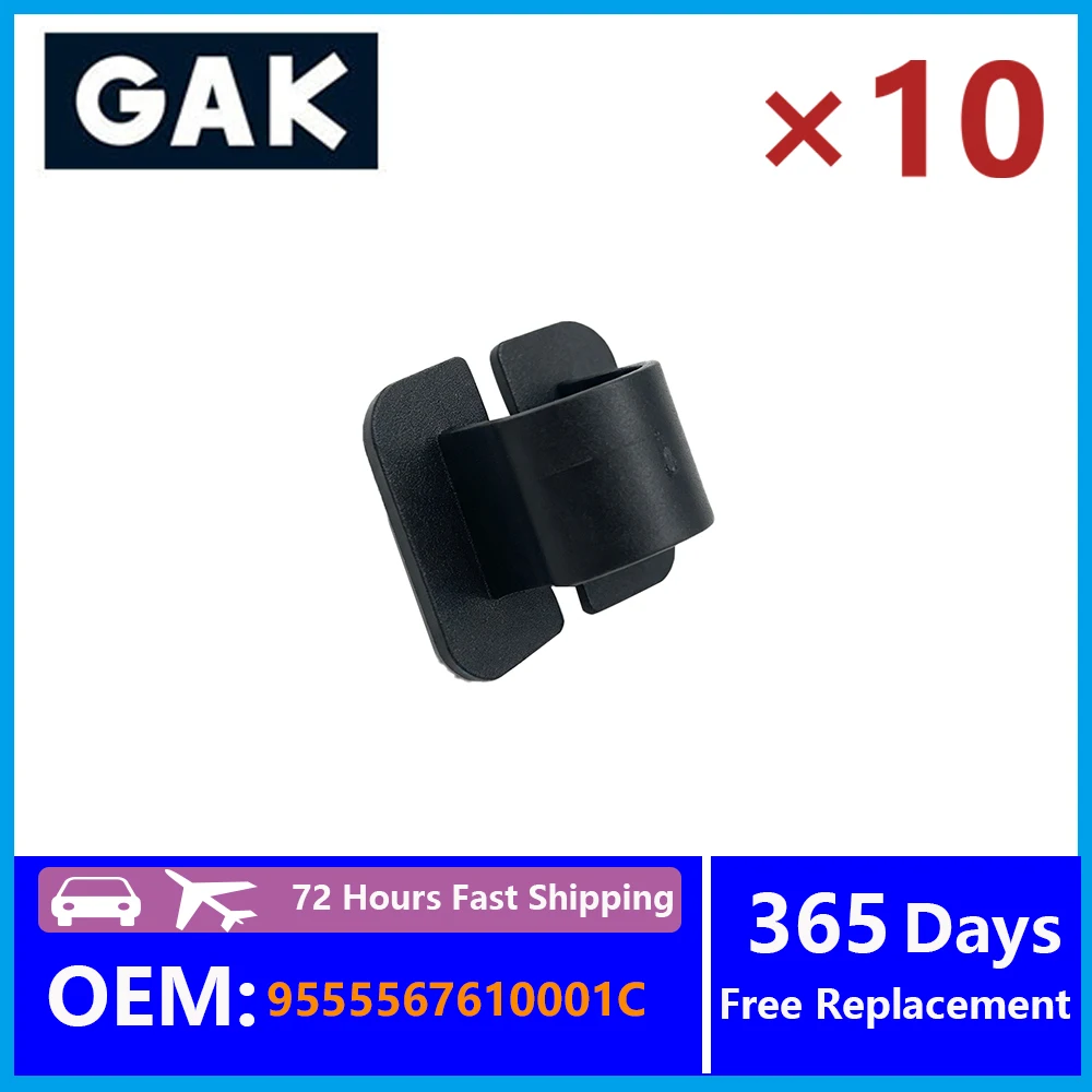 10PCS 9555567610001C 99959137140 GAK Engine Hood Heat Insulation Clip Accessories For Porsche Cayenne 92A Replacement parts