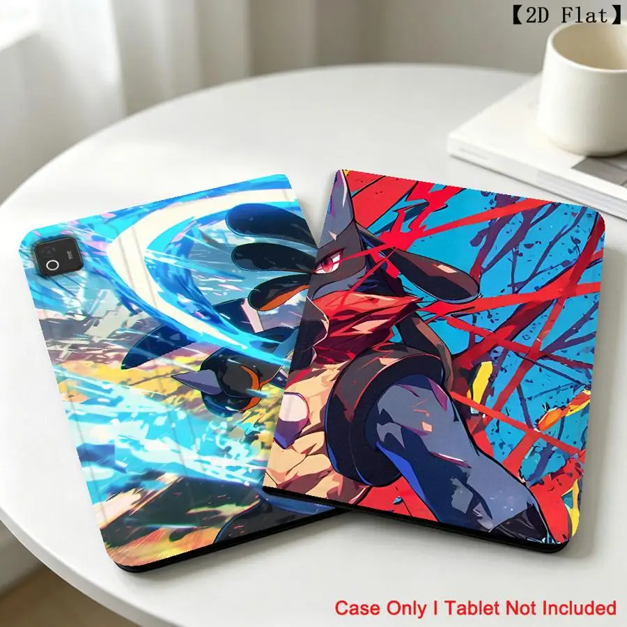with Pencil Slot Case for Xiaomi Redmi Pad SE K Pad 8.8 9.7 12.4 Inch Pad 6s Pro 7 Ultra Pad 5 6 7 8 Pro Lucario Pokemons