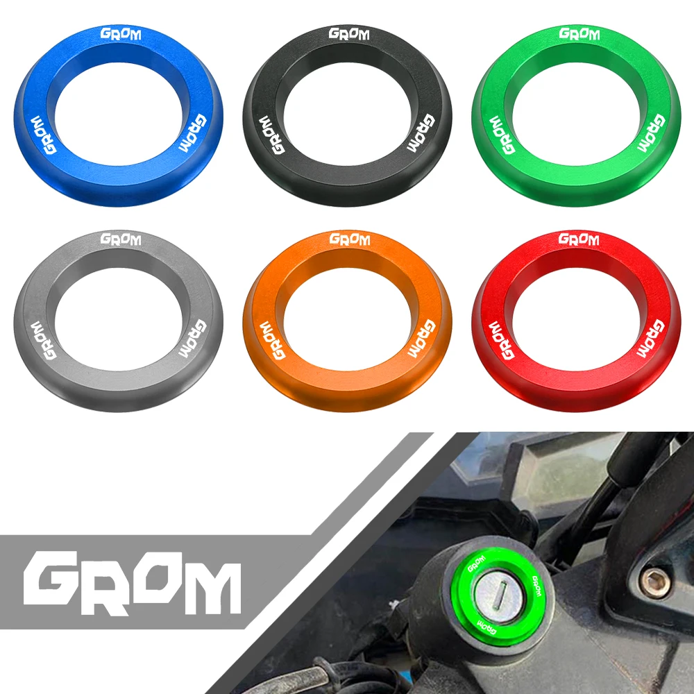 Switch Decorative Ring Ignition Switch Cover CNC Aluminum Alloy FOR HONDA GROM MSX125 2021 Motorcycle Accessories Key Hole Ring