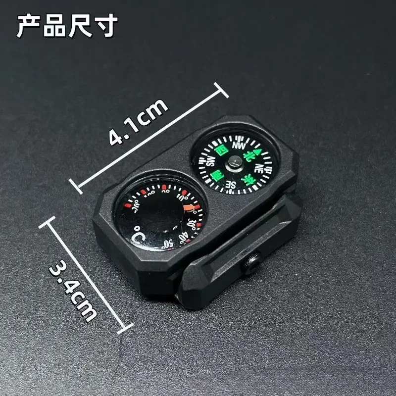 Visible Reading Window Nylon Compass Thermometer Decor Base Fit Long Gun Collect Hobby Ornament Parts