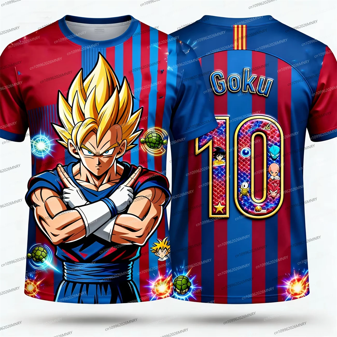 New Summer Dragon Ball Retro Fitness T-shirt Men's Oversized 3D Printed Short-sleeved Family Unisex Children's Sports Shirt
