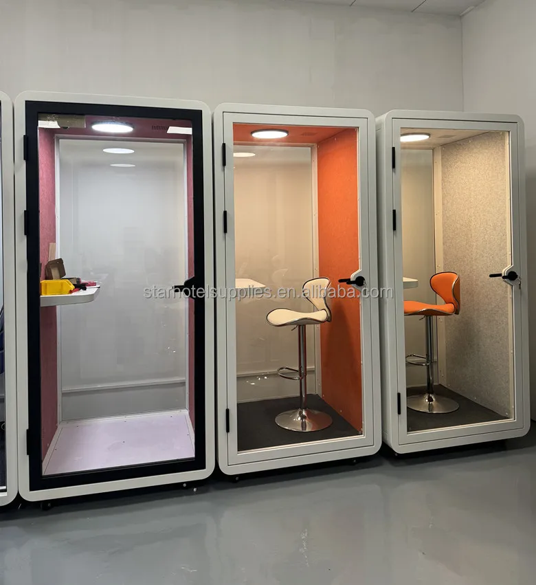 Customized Indoor 35db Soundproof Prefabricated Office Pods Booth For Office Buildout