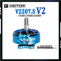 T-MOTOR VELOX VELOCE V2207.5 V2 2550KV 4S 1950KV 1750KV 6S Brushless Motor for RC FPV Racing Freestyle Drones Replacement Parts