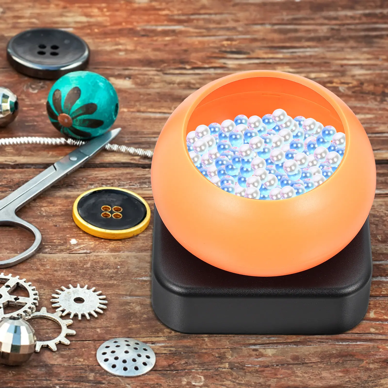 

Premium Beading Tool Electric Bead Spinner for Liquid Silver Flat Clay Beads Quick Multi-Strand Jewelry Making DIY Crafting