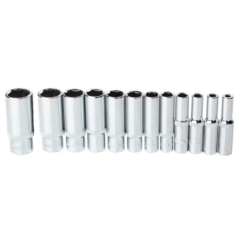 

3/8Inch Drive 63Mm Hex Deep Sockets Wrench Head Alloy Anti-Rust Socket Set For Torque Spanner Ratchet Socket Wrench