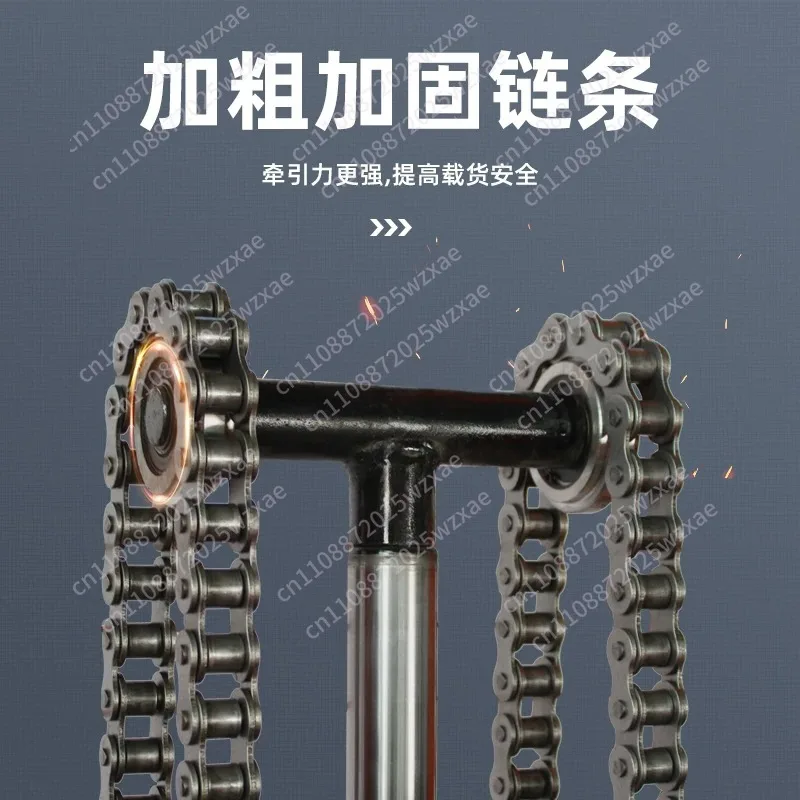 3000Kg 3 tons pump weight hydraulic manual forklift cart, manual stacker