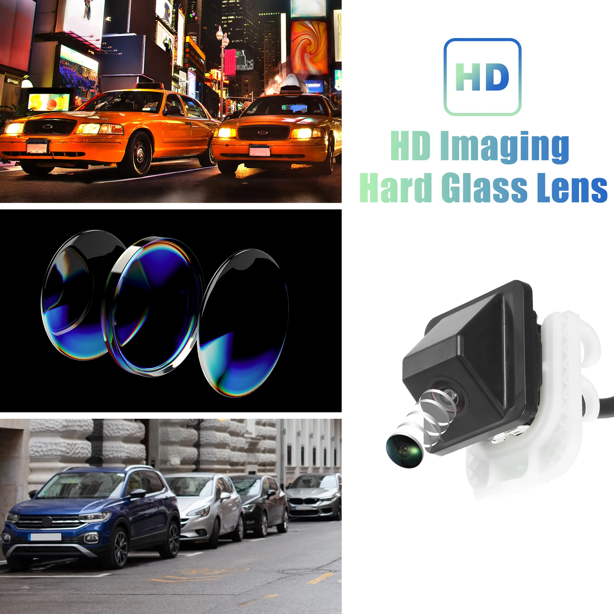 UXCELL Car Rear View Back Up Camera Wide Angle Park Assist Reverse Camera Fit for Hyundai Elantra 2014-2016- Pack of 1