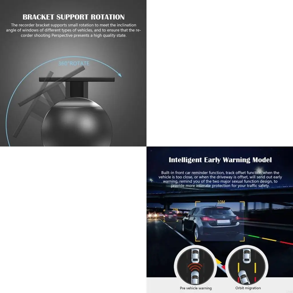 

Автомобильный регистратор легко установить цикл камеры, рекордная камера видеорегистратор видео