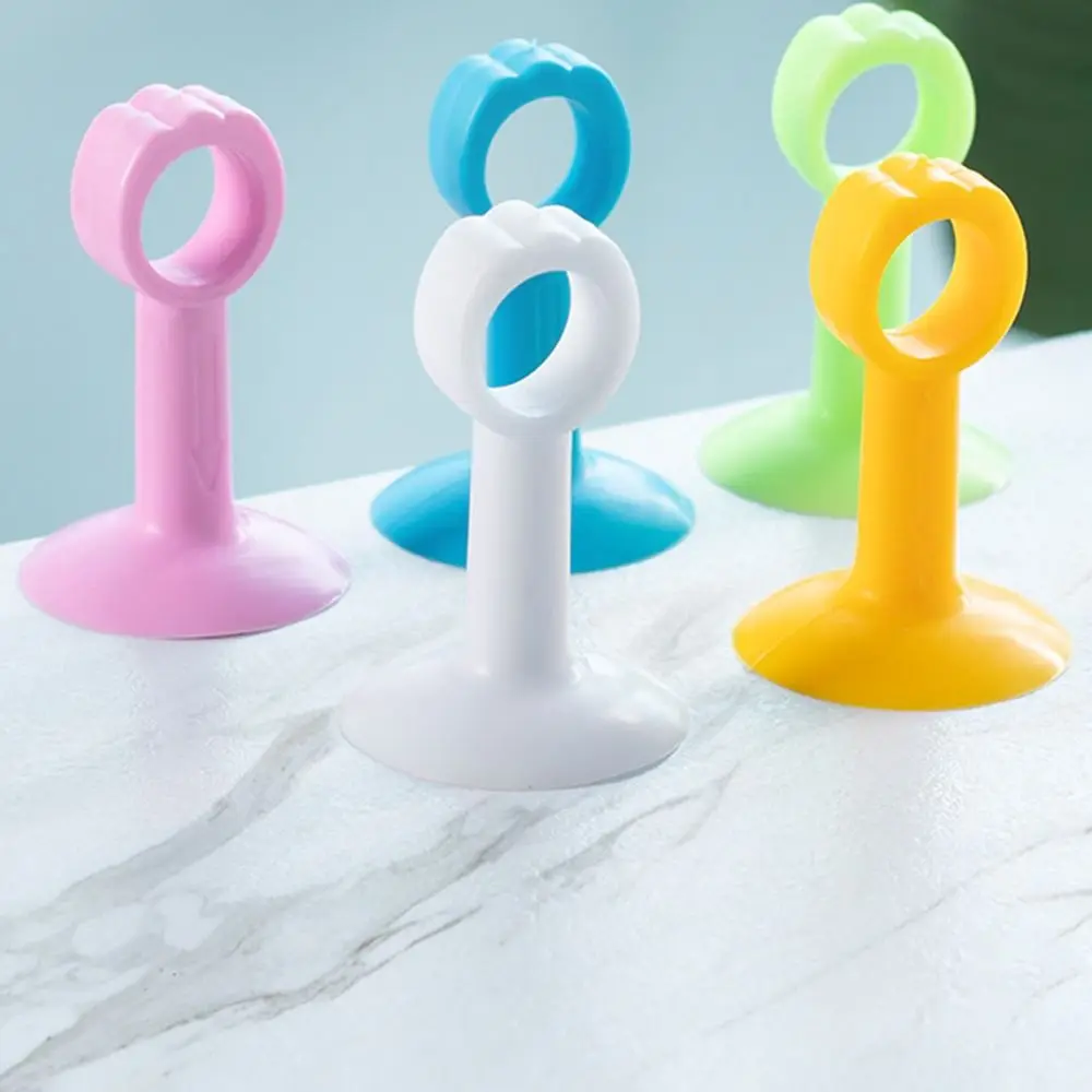 4pcs Mute Furniture Fittings Anti-damage Door Stopper Wall Protector Door Handle Suction Cup