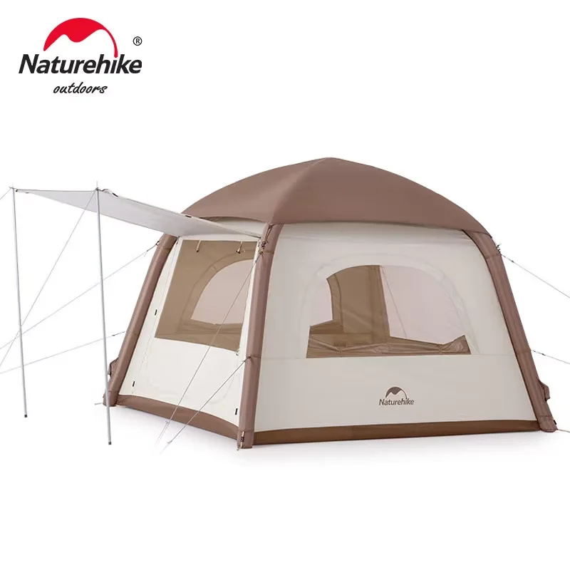 Naturehike Ango Air Tent Glamping Inflatable Tent 3 People Portable Park Tent Outdoor Camping Family Travel Tent Canopy Tent