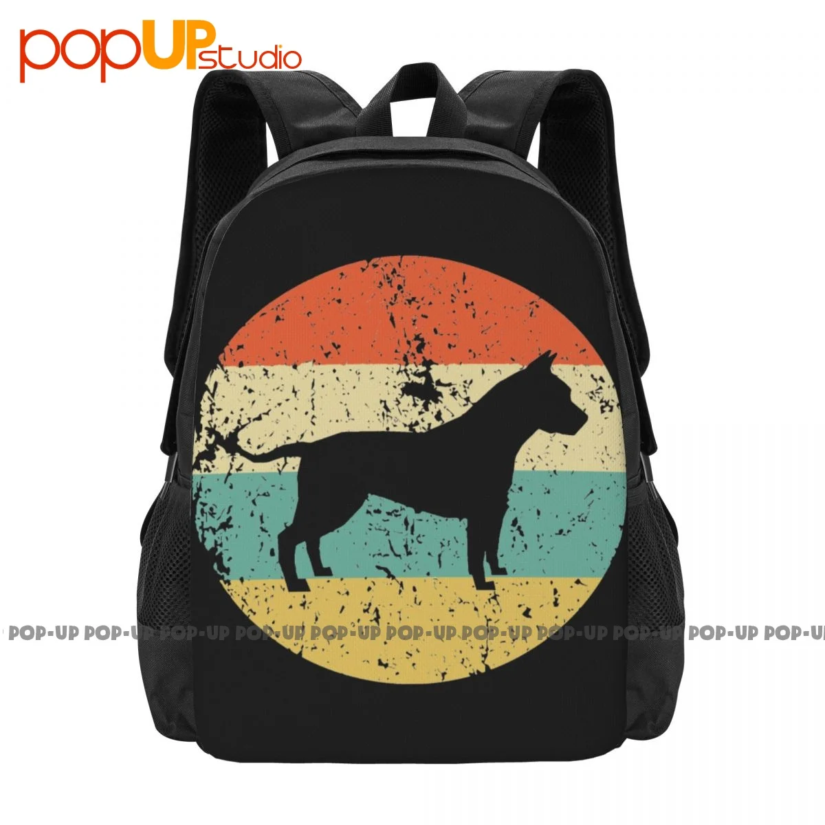 American Staffordshire Terrier Amstaff Dog Backpack Large Capacity Gym Art Print Gym Tote Bag Large Capacity