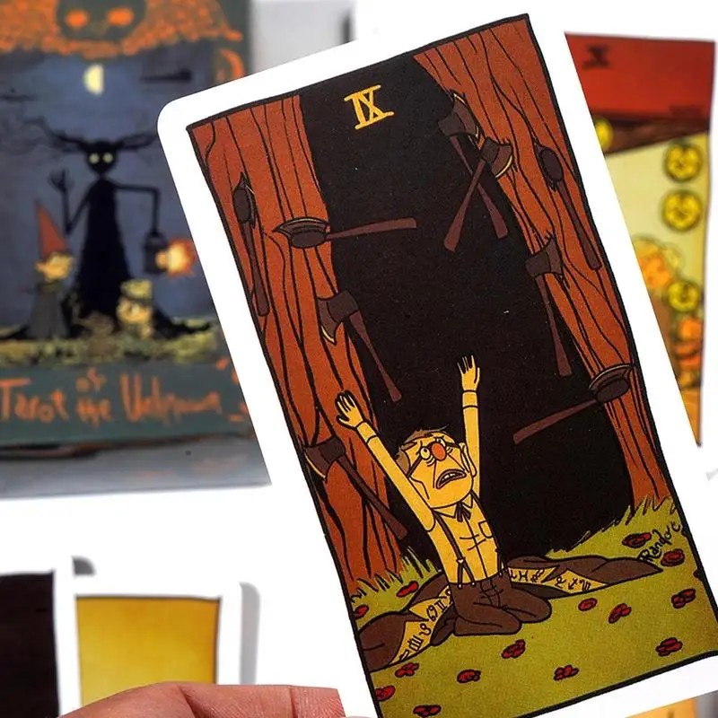 Tarot nieznane karty talii losu wróżenie gry stołowe karty do gry rodzinna gra planszowa rozrywkowa karty wyroczni taroty