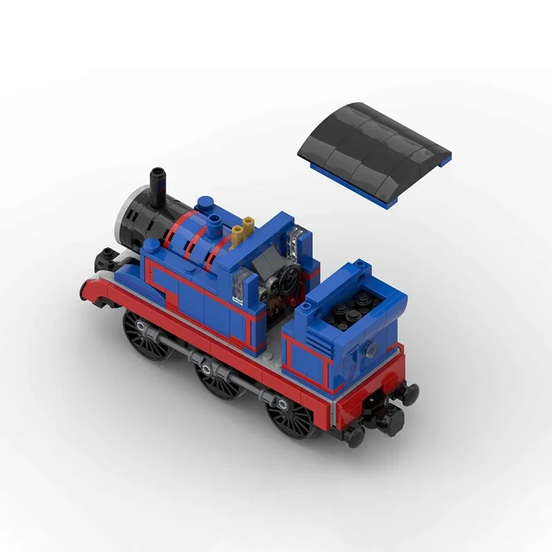 Modelo de coche de Ciudad de Anime Popular, MOC, bloques de construcción, locomotora de vapor, tecnología Modular, regalos, ensamblaje de vacaciones, juguetes para niños, traje