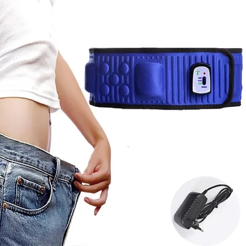 Slimming Belt Training Stimulator Vibrating Belly Waist Trainer Massager Home Gym Workout Fitness Waist Trimmer Weight Loss