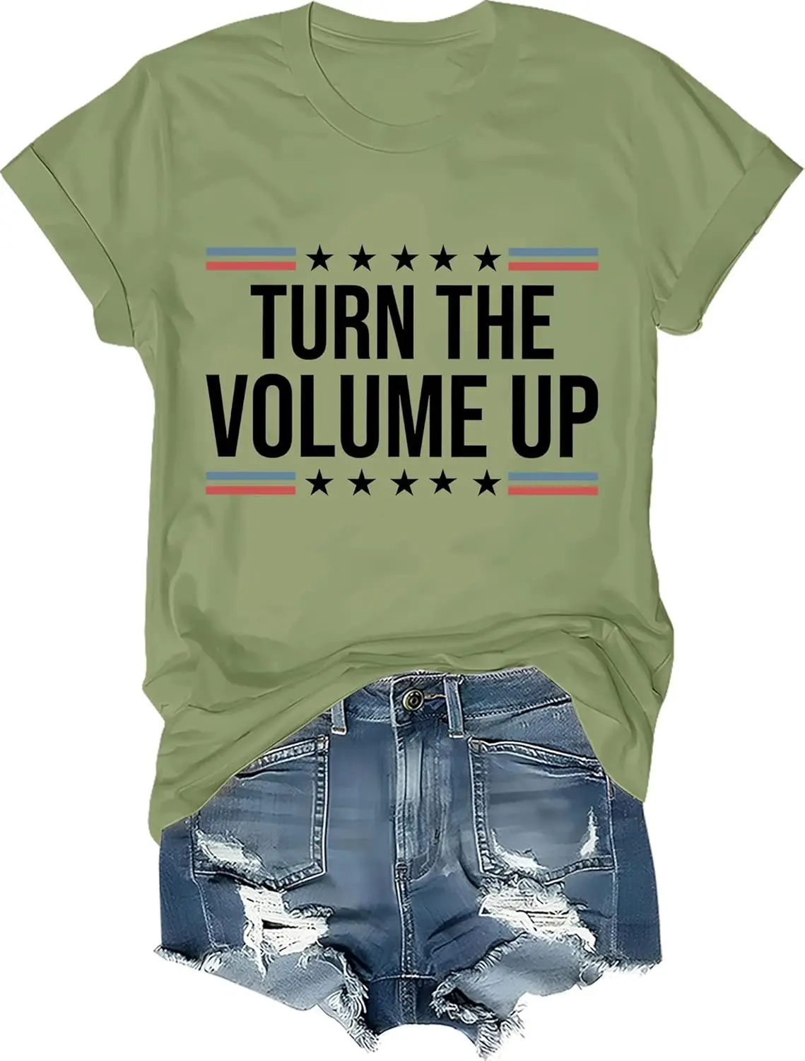 Turn The Volume Up Shirt Women Men Turn The Volume Up T-Shirt, Unisex Short Sleeve Tee