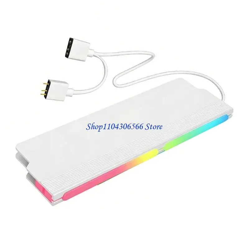 02DD Metal Cooling Heat Sink For DDR5 RAMs Desktop Memory With ARGB Lighting Feature