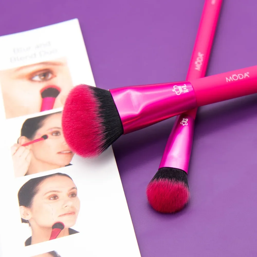 ビーガン メイクアップ ブラシ セット ブレンディング バフとブラー プロ品質の合成ブラシ、防水ハンドル付き 完璧