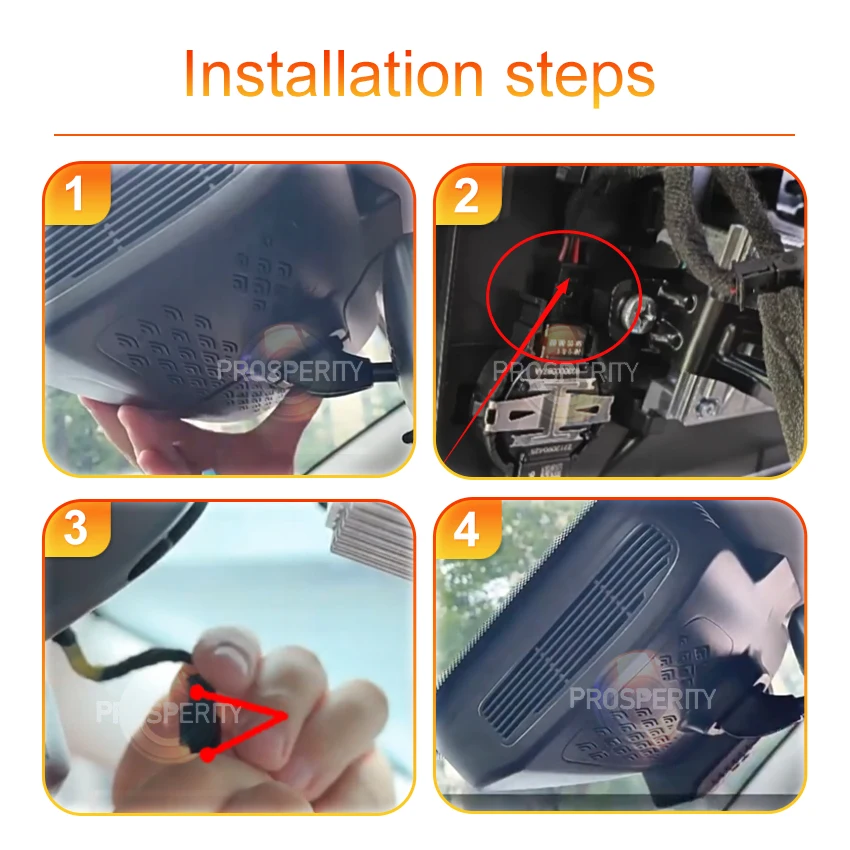 التوصيل والتشغيل WIFI مسجل فيديو رقمي للسيارات مخصص لشيري تيجو 8 برو ، لتيجو 7 زائد الإصدار العالي MY2023-2025 APP التحكم #3