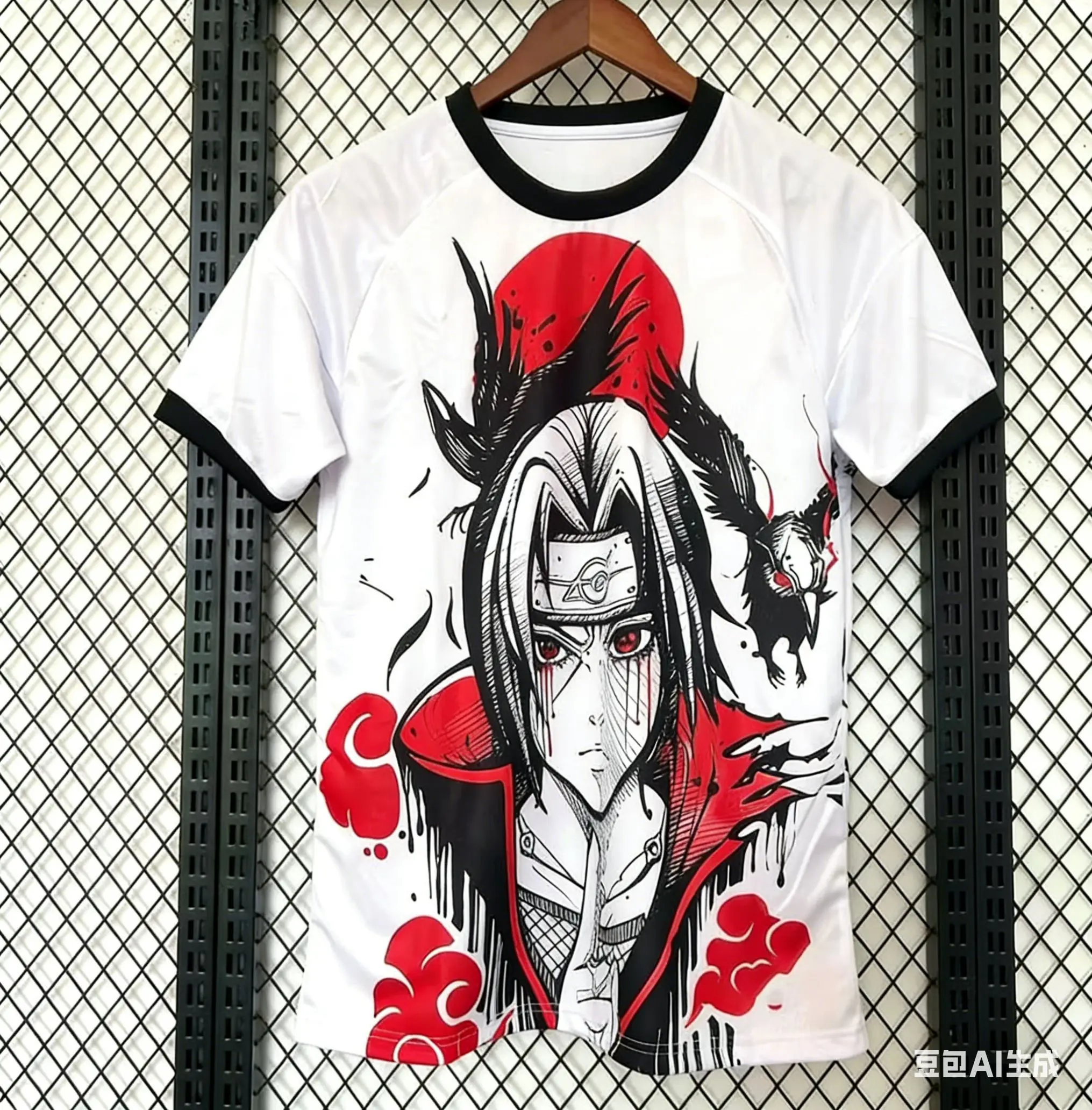 

This Summer's New Short-sleeved T-shirt with A Round-neck Print From The Anime "Naruto" Is A Trendy Top That Is Niche