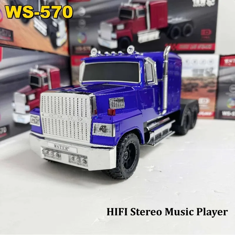 

Car Shaped Bluetooth Speaker WS-570 Desktop Computer Boombox Retro HIFI Stereo Music Player Support BT USB Drive TF Card FM TWS