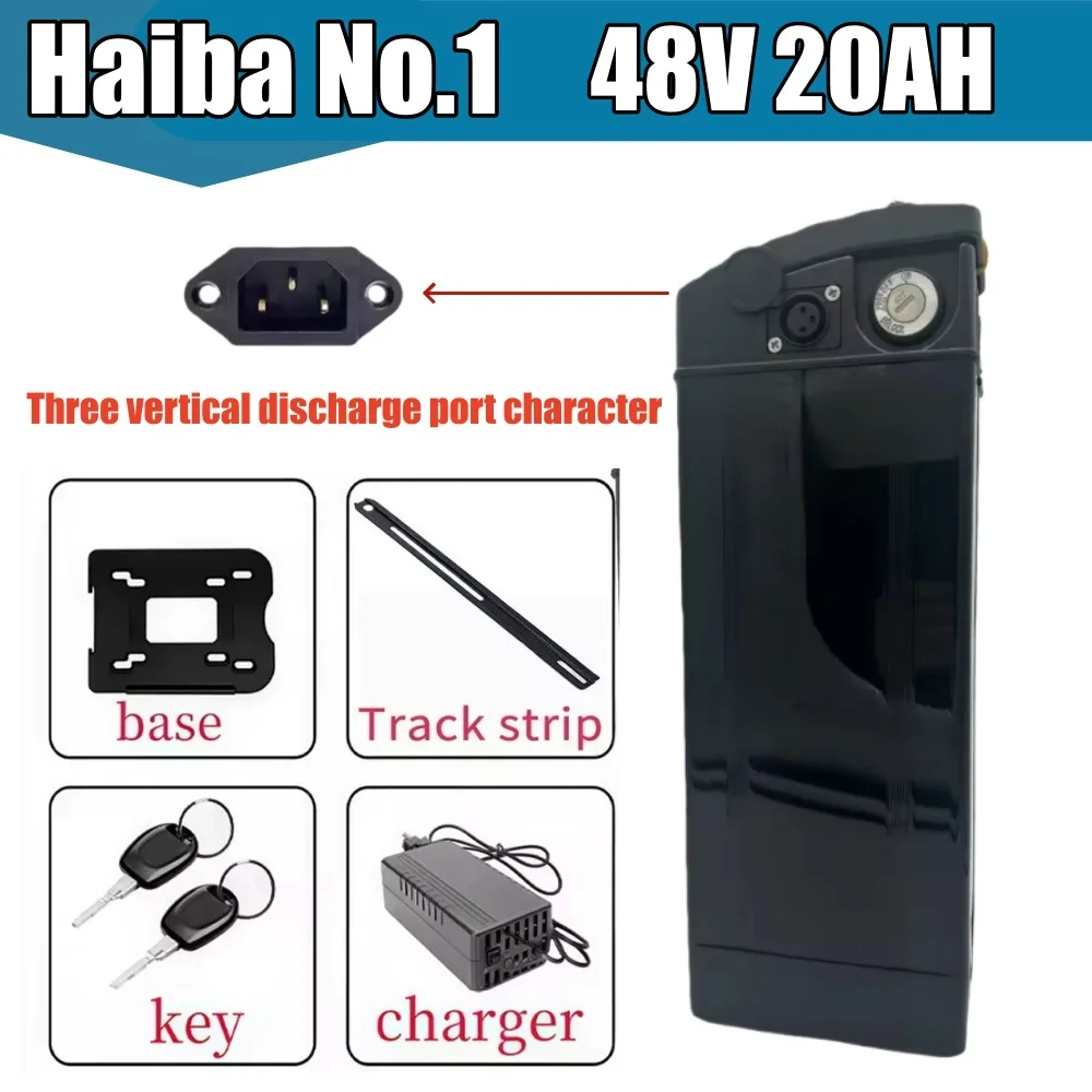 48V Haiba Lithium-ion Batterij Vouwmodel Universele Lithium-ion Batterij 36V52V Meerdere capaciteiten 20AH 30AH 40AH batterij