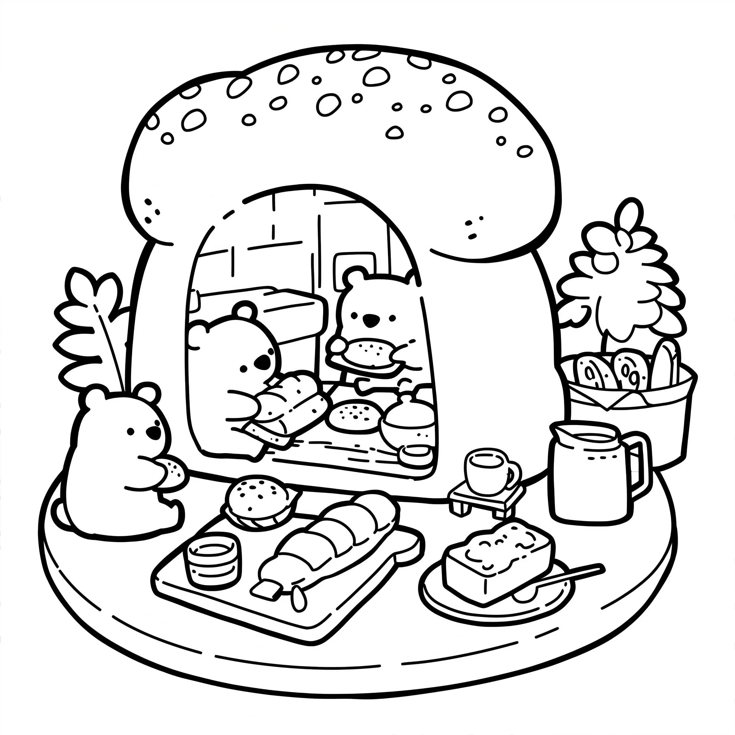 COZY LITTLE HOUSE Odważne i łatwe wzory Kolorowanka dla dorosłych Śliczna książeczka do rysowania Idealny prezent na imprezę i urodziny