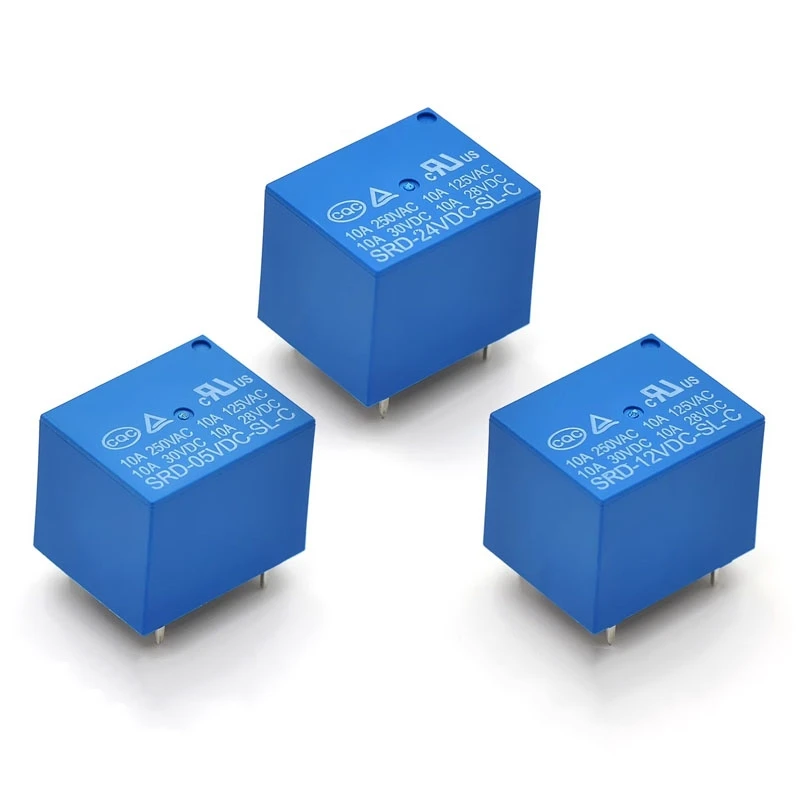 

5-200Pcs Relay SRD-05VDC-SL-C SRD-12VDC-SL-C SRD-24VDC-SL-C Power Relay 5-pin 10A T73