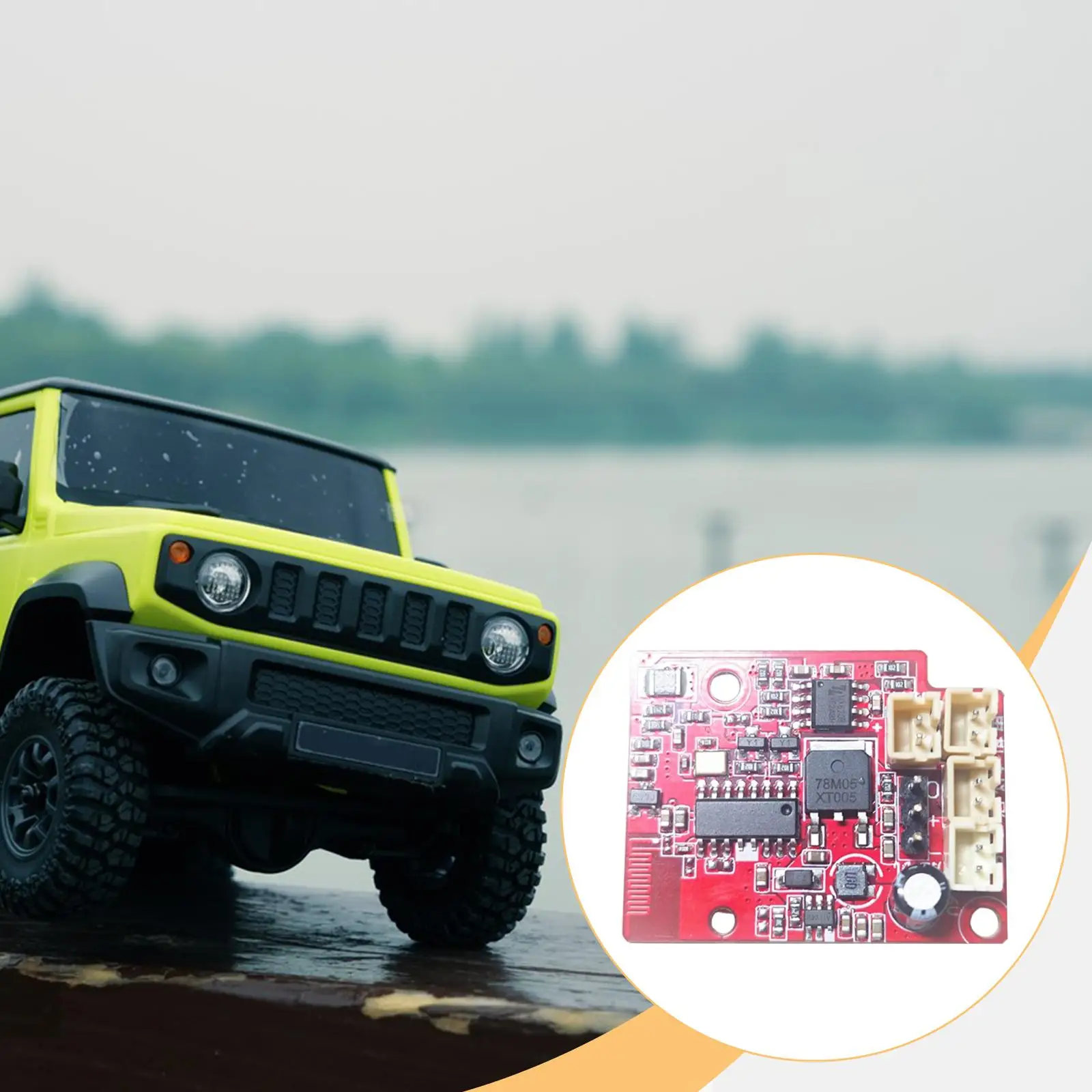 

Запчасти для радиоуправления печатной платы, практичные, простые в установке, 18499, замена деталей радиоуправляемого автомобиля