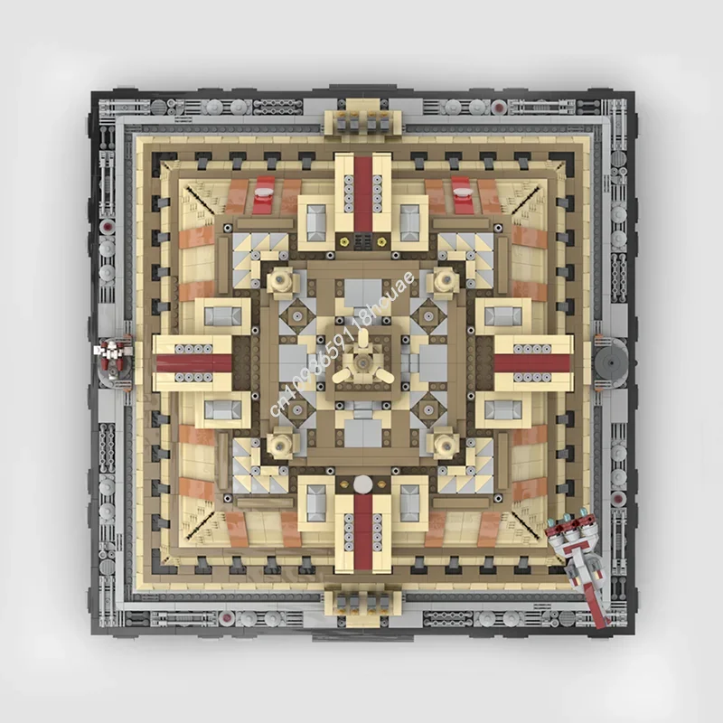 8480PCS MOC Star Battle THE JEDl TEMPLE - CORUSCANT Furniture For Display Model Building Blocks Stacking Brick Creative Toy Gift