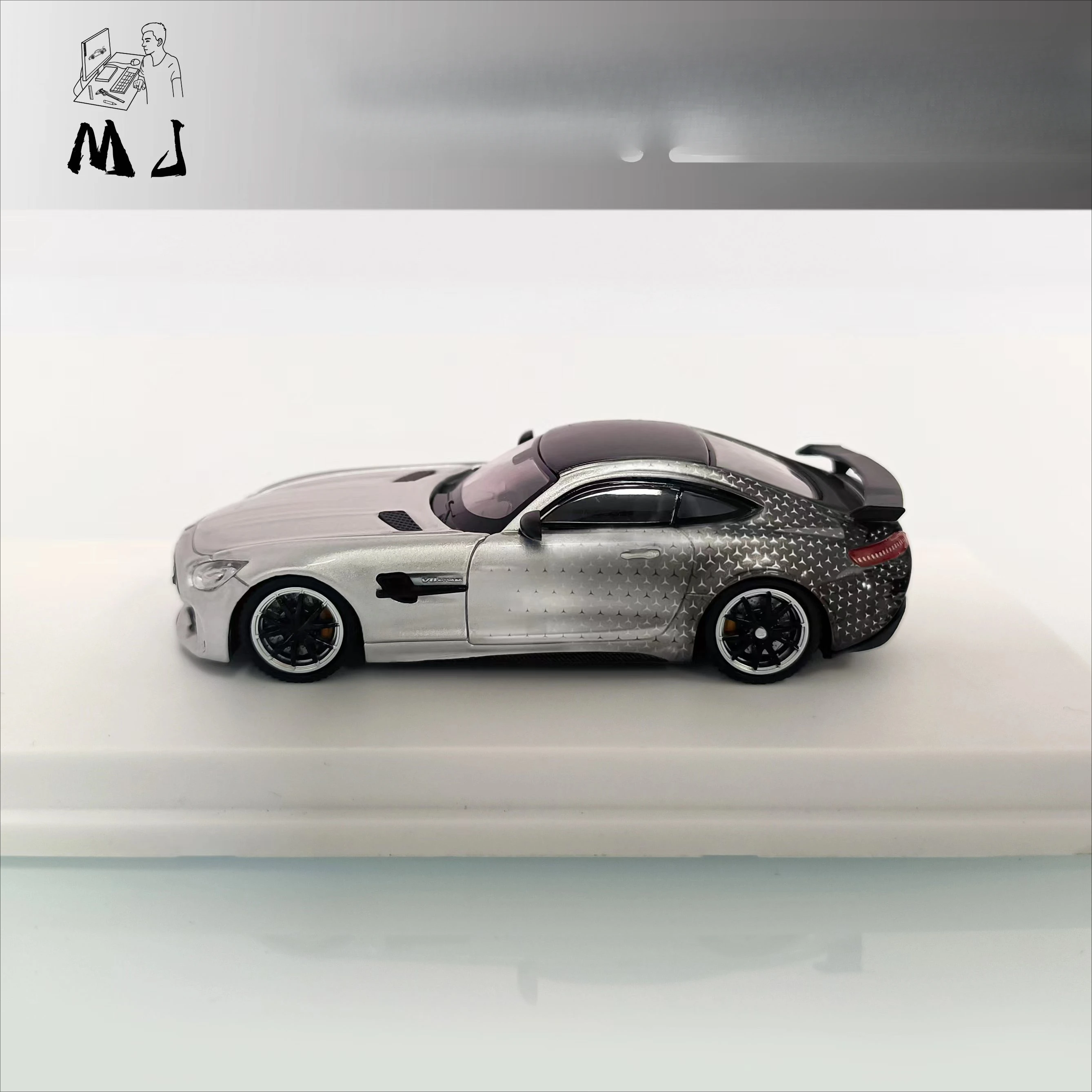 **Preorder**MJ 1:64 C190 2017 Black /Silver Diecast Model Car