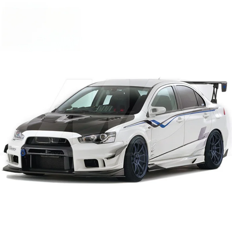 for  Mitsubishi Lancer Evolution Evo X 2008-2015 2014 Vrs Ver Ultimate Style Glass Fiber Body Kit