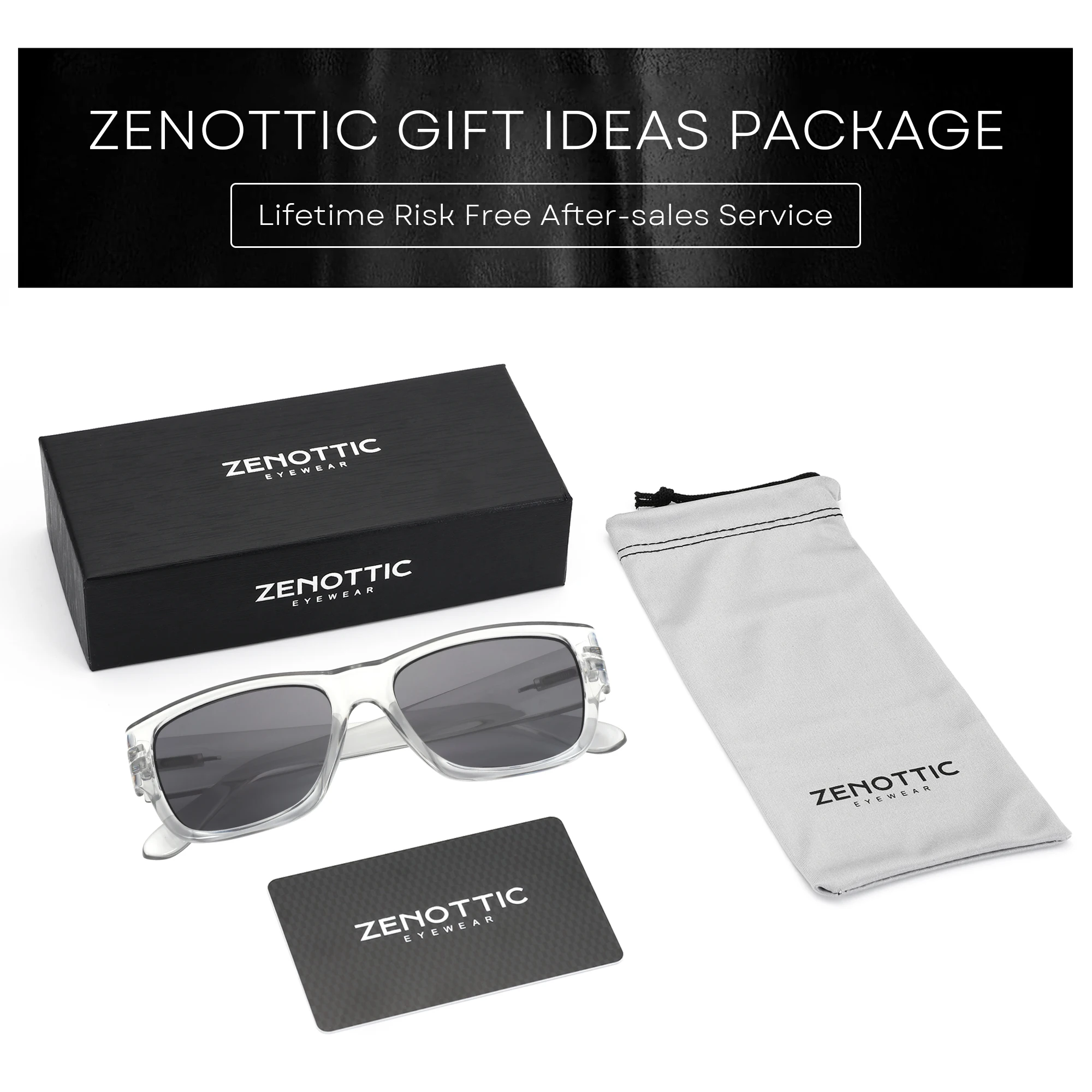 ZENOTTIC Fsahion Rectangle Reading Sunglasses Readers Shade Lightweight Multifocal Sun Glasses for Women Men Diopter 100 to 400