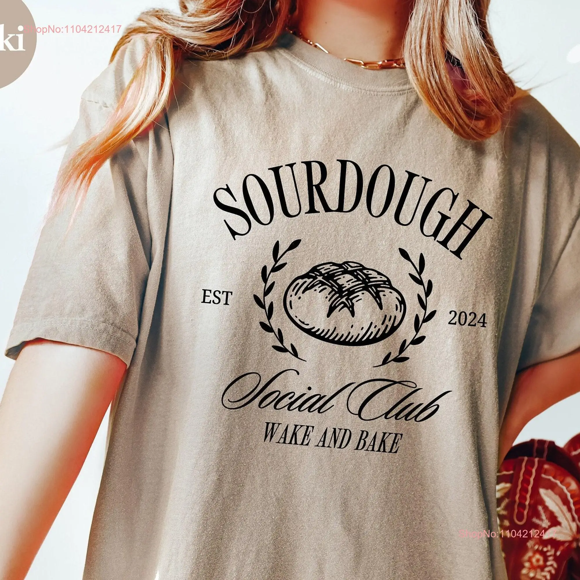 Retro Sourdough Social Club Comfort Colors T Shirt Baking Lovers Cute  long or short sleeves