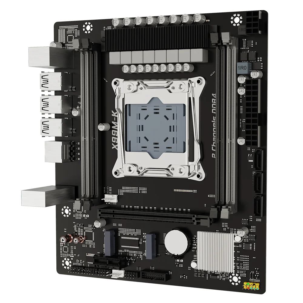 ชุดคอมพิวเตอร์เล่นเกม X99 8-Phase LGA2011-3 พร้อมซีพียู Xeon E5 2630 V4 แรม 16G=2*8G DDR4 REG ECC ชื่อ/NGFF SATA M.2 WIFI M.2