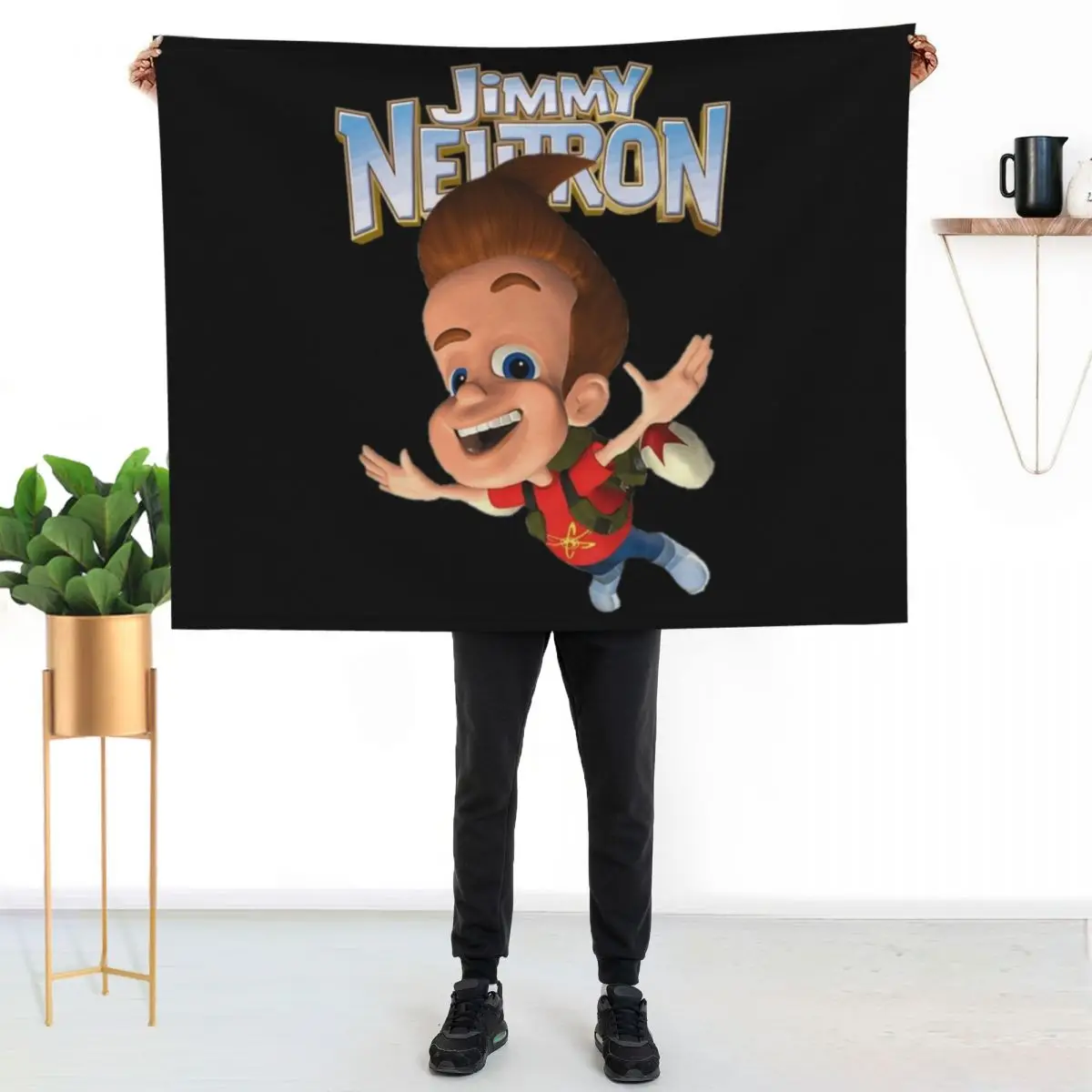 

Jimmy Neutron Gotta Blast! Throw Blanket Lightweight Cozy Blanket for Bed Sofa