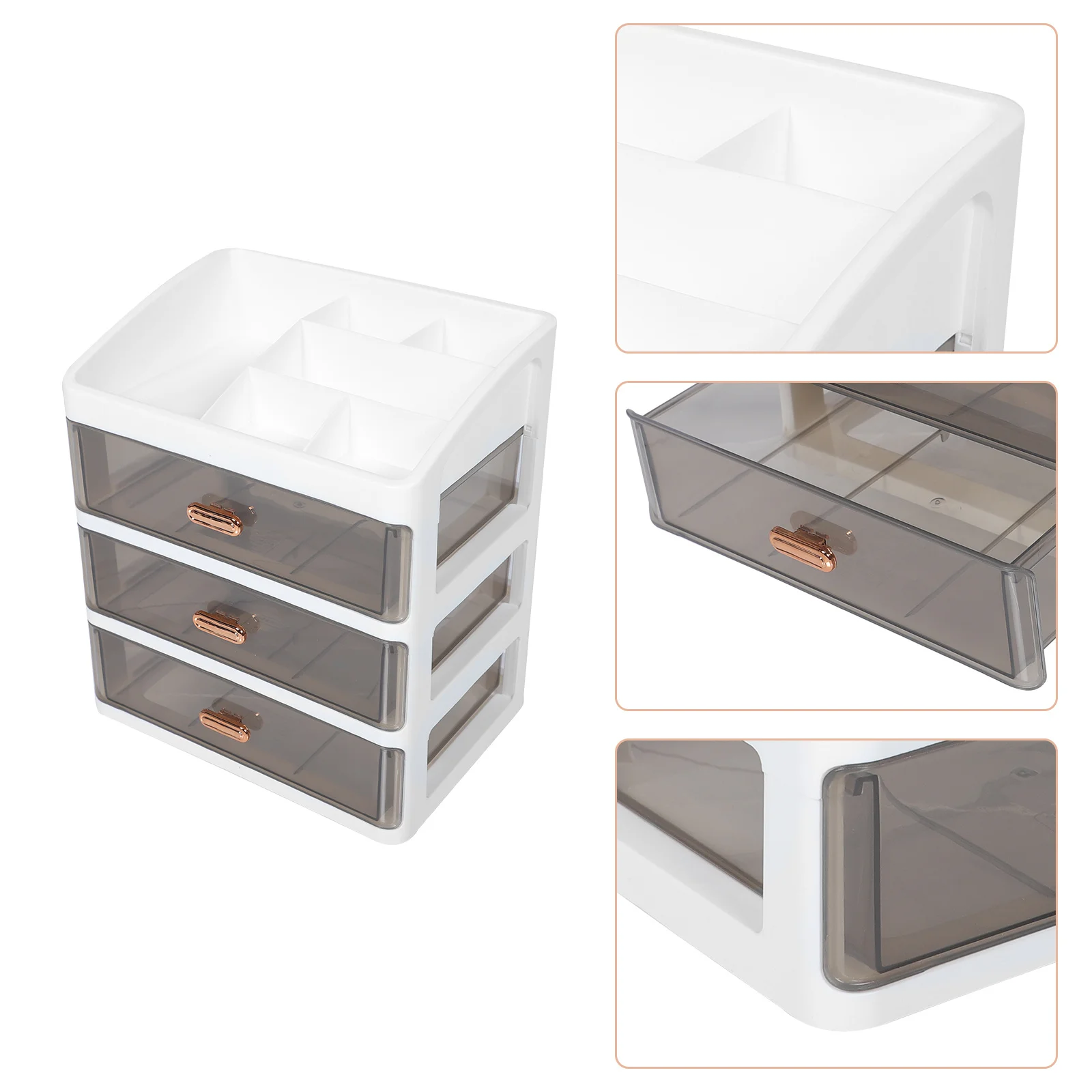 

Makeup Organizer with Drawers Desktop Storage Box for Bedroom Makeup Display Sundries Storage and Desktop Organizer