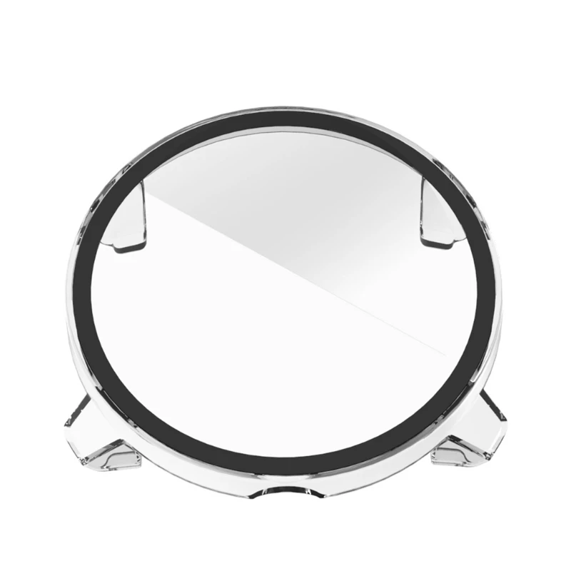 واقي شاشة بغطاء صلب من البولي كربونات مضاد للخدش مع زجاج مقسى مدمج لأجهزة تتبع اللياقة البدنية، جهاز يمكن ارتداؤه خفيف الوزن