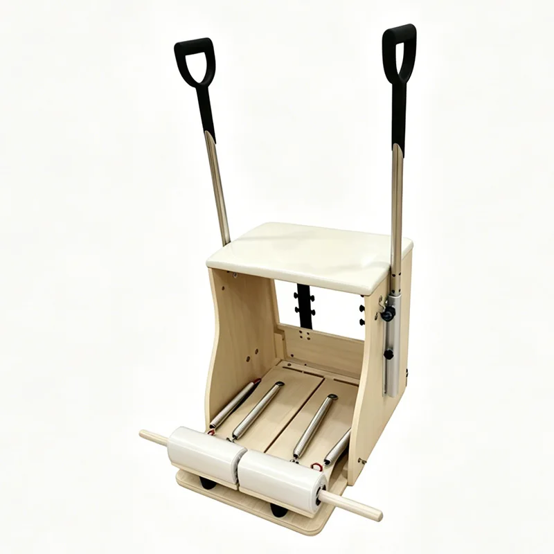 Exquisite Maple Wood Pilates Chair, Premium Fitness Equipment For Yoga Studio