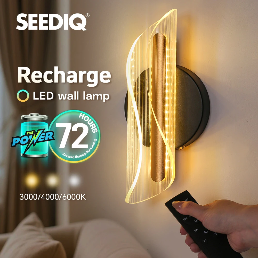 

Nordic Battery Operated Wall Light Sconces 10000mAH Wireless Wall Lights Indoor Dimmable Rechargeable LED Wall Lamp Living Room