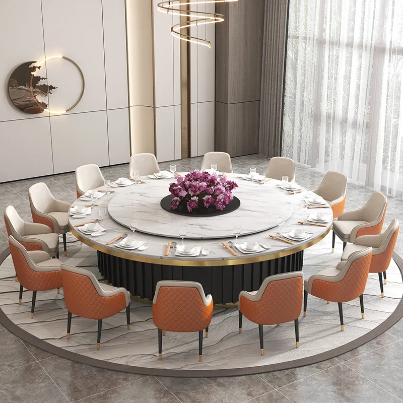 

'Morden Extra large for family party marble top dining table set dining room furniture table and chairs for Hotel restaurant