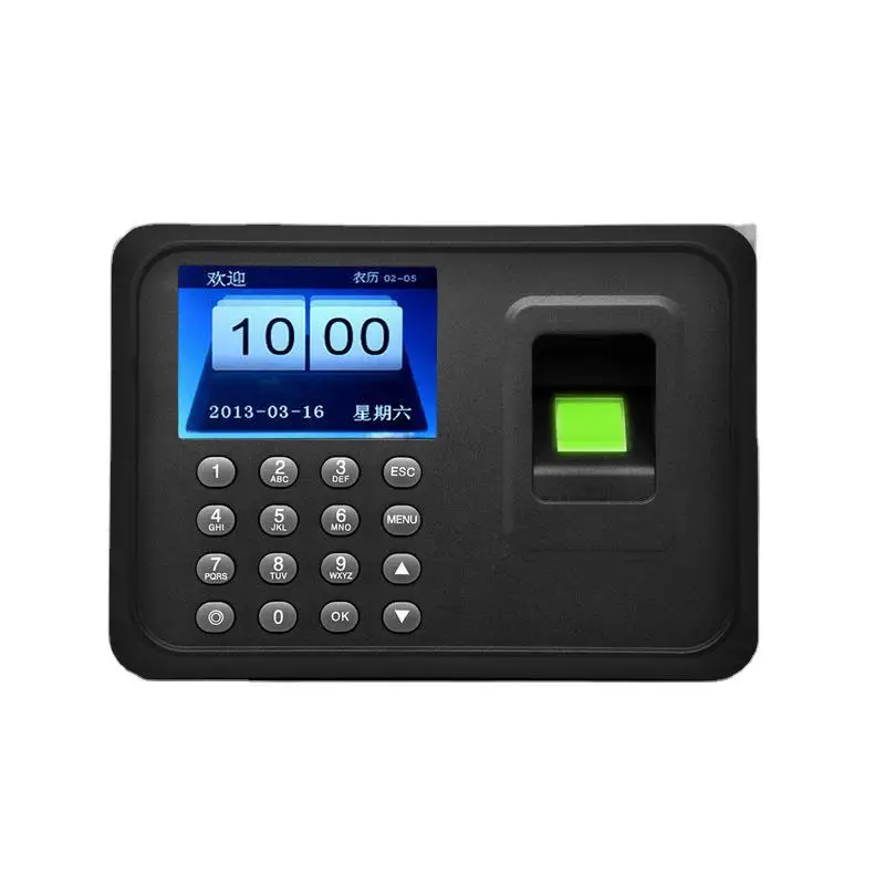 Fingerprint Clock in English Fingerprint Attendance Machine, Spanish Portuguese A5 Attendance Machine
