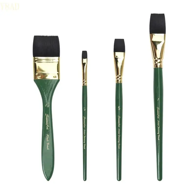 

Y8AD 4PCS Professional Artist Paint Crush Atarcolor Brush Tool для взрослых для взрослых