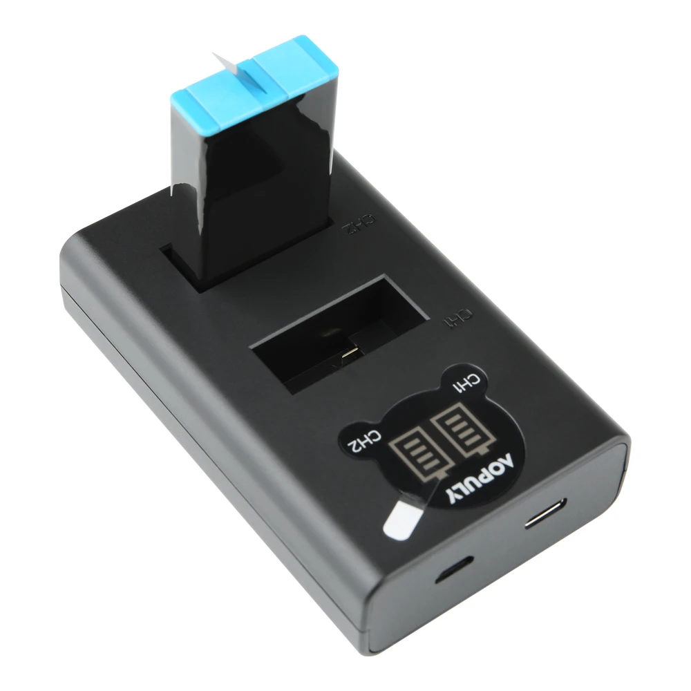 AOPULY Hohe Qualität 1680mAh Batterie Für GoPro Max Akku + LED Ladegerät 360 Panorama Action Kamera Zubehör
