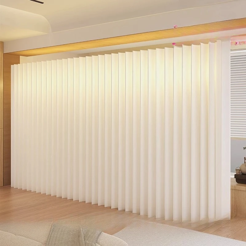 

Paper screen partition folding mobile office beauty salon living room room background
