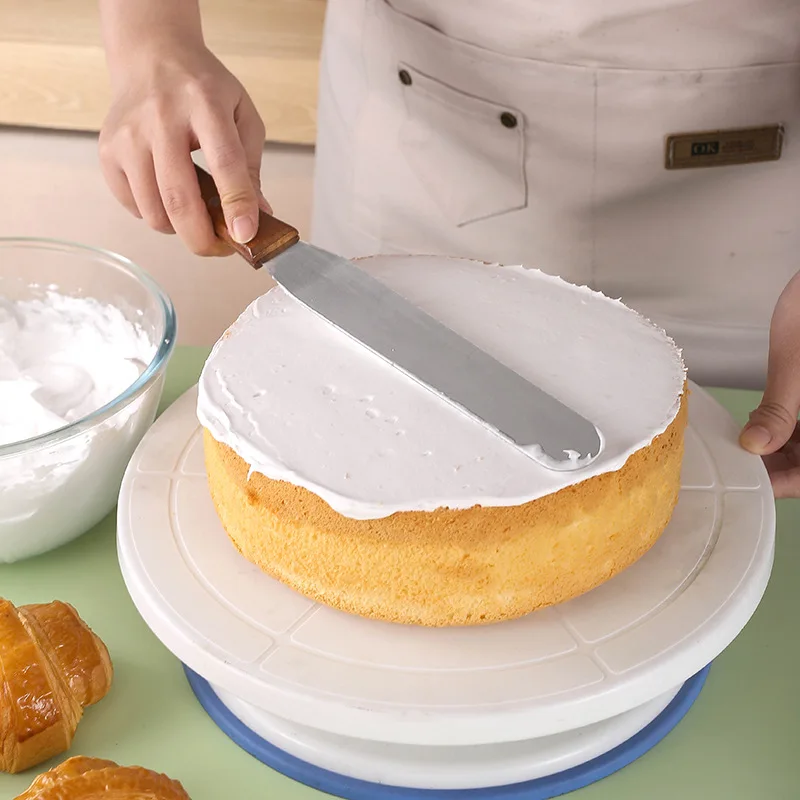 4/6/8/10 inch Stainless Steel Cake Spatula Butter Cream Icing Frosting Knife Smoother Kitchen Pastry Cake Decoration Tools